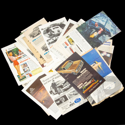 Large Archive of Vintage U.S. Automobile Magazine Advertisements