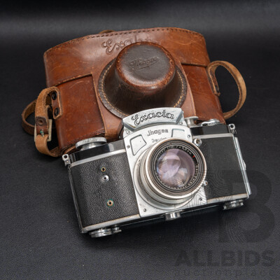 Kine Exakta Ihagee Exacta V-4 35mm Film SLR Camera with Case