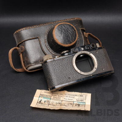 Leica II D.R.P. Screw-Mount Rangefinder Body (1932 Production) Serial No. 77178