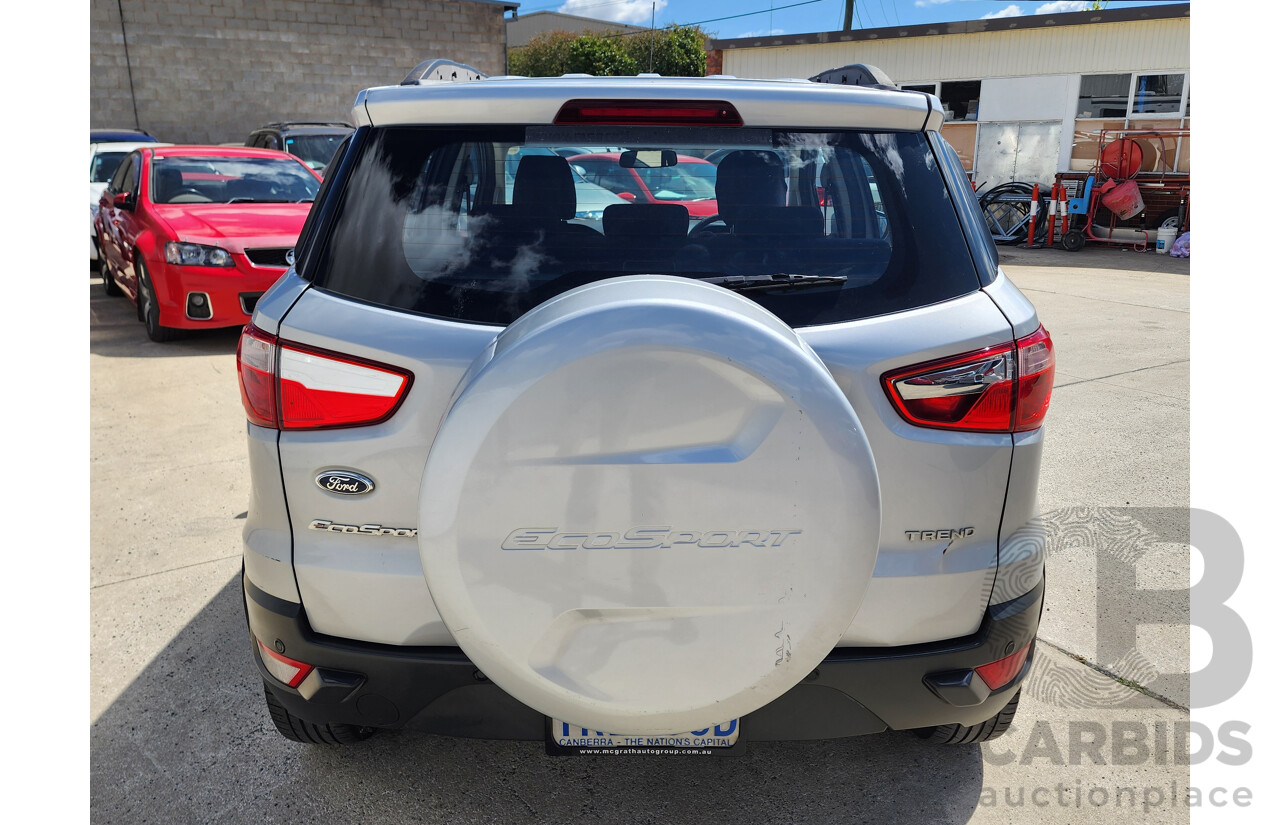 4/2015 Ford Ecosport Trend BK 4d Wagon Silver 1.5L