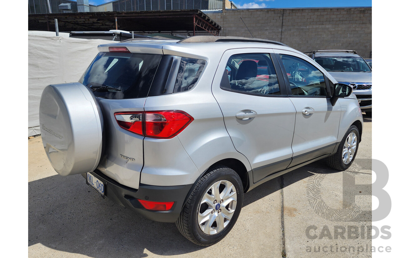 4/2015 Ford Ecosport Trend BK 4d Wagon Silver 1.5L