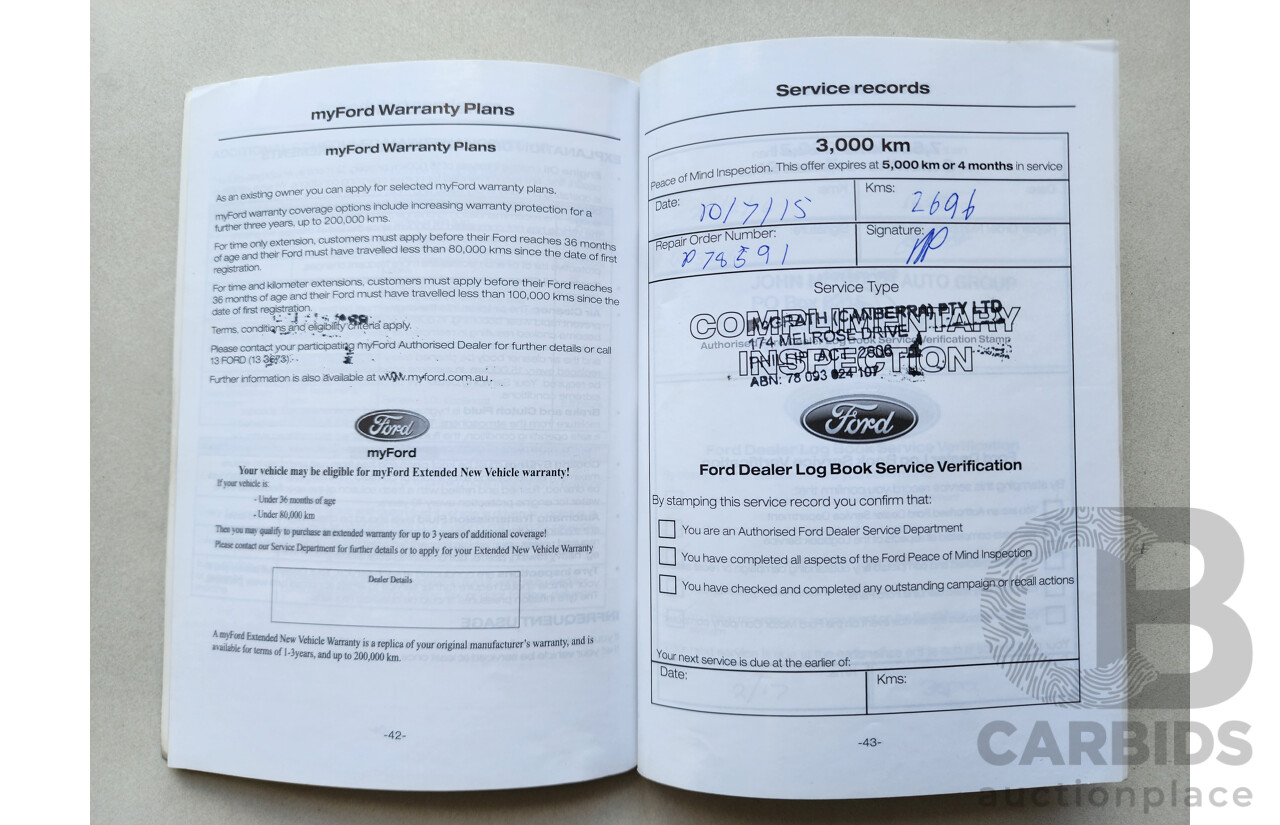 4/2015 Ford Ecosport Trend BK 4d Wagon Silver 1.5L