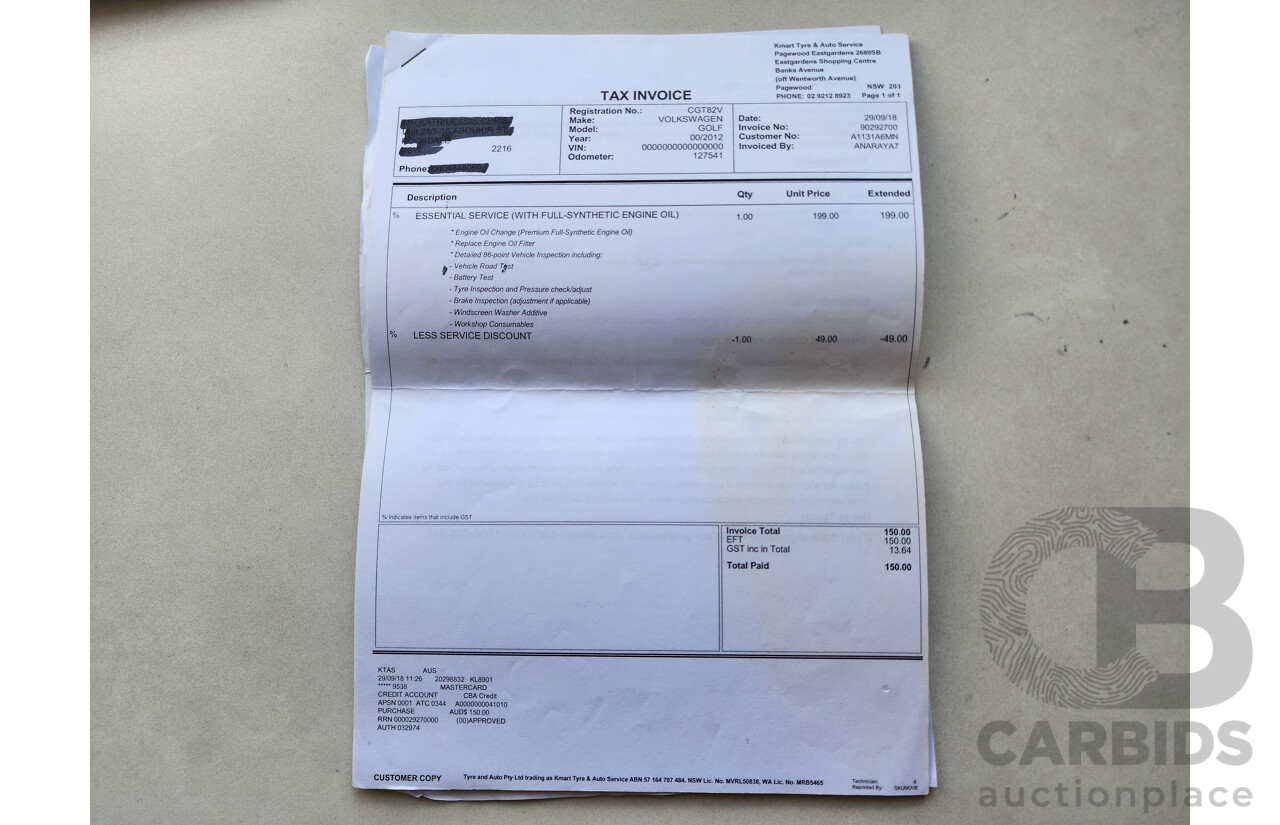 3/2012 Volkswagen Golf GTi 1K MY12 5d Hatchback White 2.0L