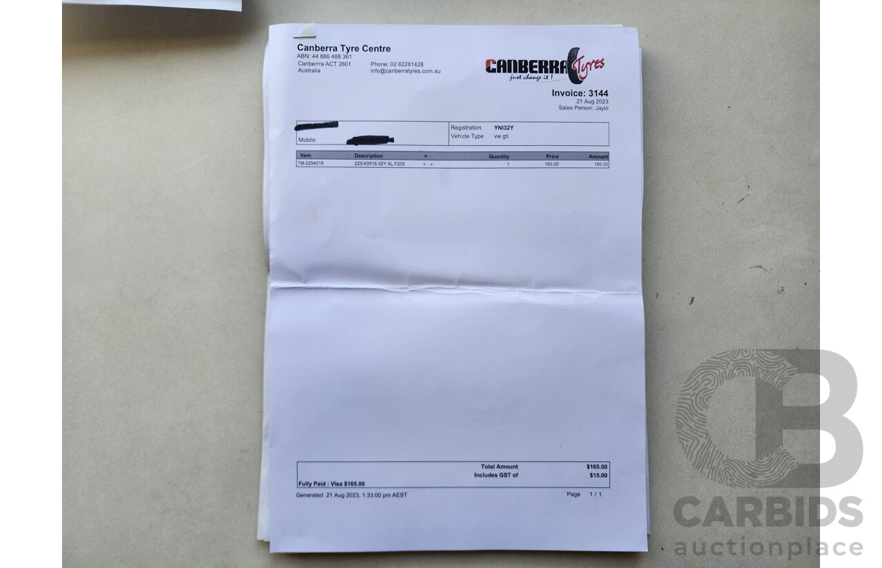 3/2012 Volkswagen Golf GTi 1K MY12 5d Hatchback White 2.0L