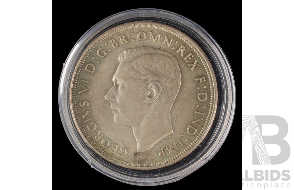 Australian 1938 KGVI Silver Crown .925