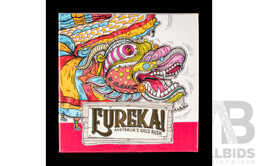 Australian 2020 Gold Proof Ten Dollar Coin, Eureka! Australia's Gold Rush, Golden Dragons of Bendigo, C Mint Mark