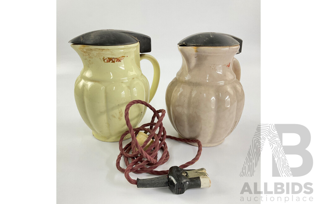Two Vintage Ceramic Kettles Including AEI and AGE