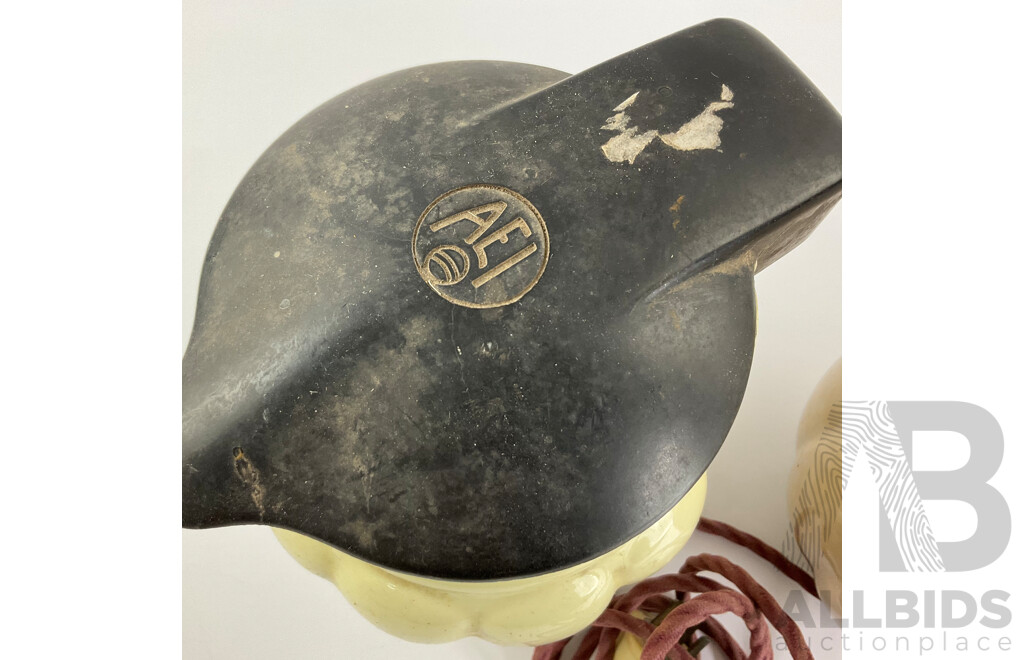 Two Vintage Ceramic Kettles Including AEI and AGE