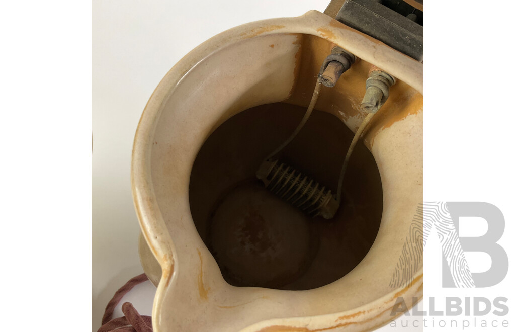 Two Vintage Ceramic Kettles Including AEI and AGE