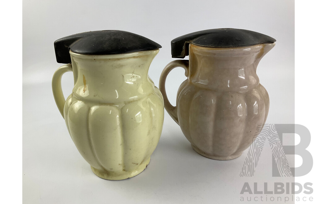 Two Vintage Ceramic Kettles Including AEI and AGE