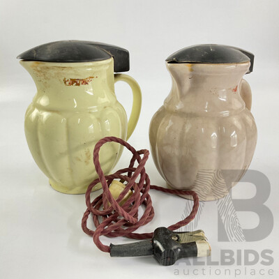 Two Vintage Ceramic Kettles Including AEI and AGE