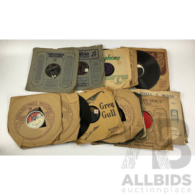 Eighteen Vintage 78 RPM Records Including Andrews Sisters, Bing Cosby, Gerald Adams and More