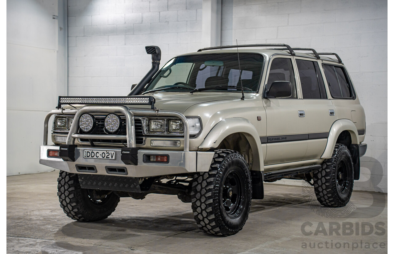12/1995 Toyota Landcruiser GXL (4x4)  4d Wagon Golden Wheat Metallic Turbo V8 4.5L