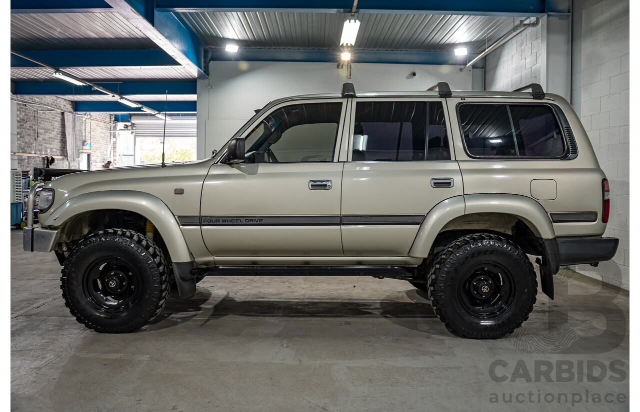 12/1995 Toyota Landcruiser GXL (4x4)  4d Wagon Golden Wheat Metallic Turbo V8 4.5L