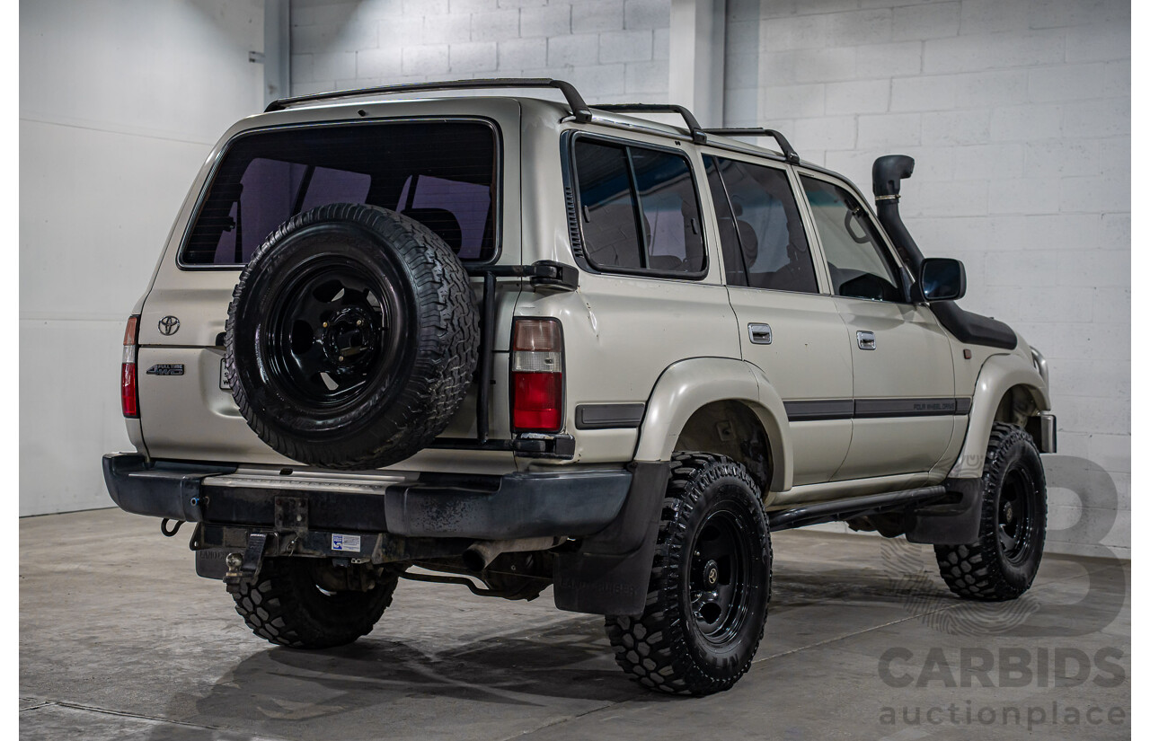 12/1995 Toyota Landcruiser GXL (4x4)  4d Wagon Golden Wheat Metallic Turbo V8 4.5L