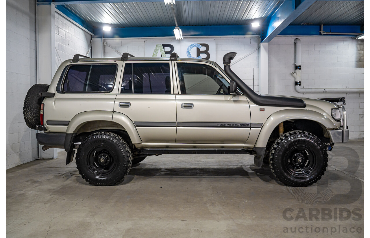 12/1995 Toyota Landcruiser GXL (4x4)  4d Wagon Golden Wheat Metallic Turbo V8 4.5L