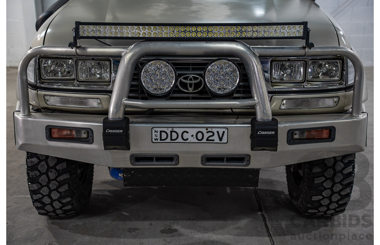 12/1995 Toyota Landcruiser GXL (4x4)  4d Wagon Golden Wheat Metallic Turbo V8 4.5L
