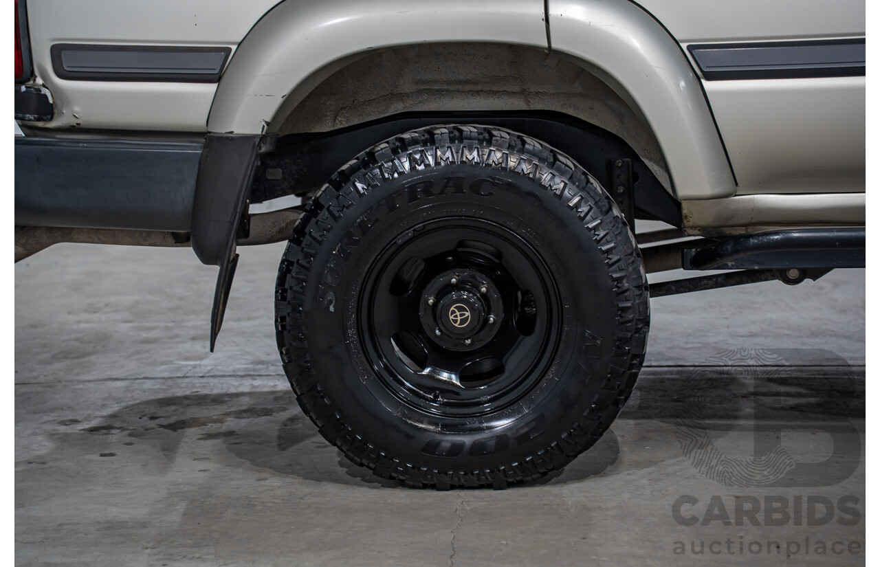 12/1995 Toyota Landcruiser GXL (4x4)  4d Wagon Golden Wheat Metallic Turbo V8 4.5L