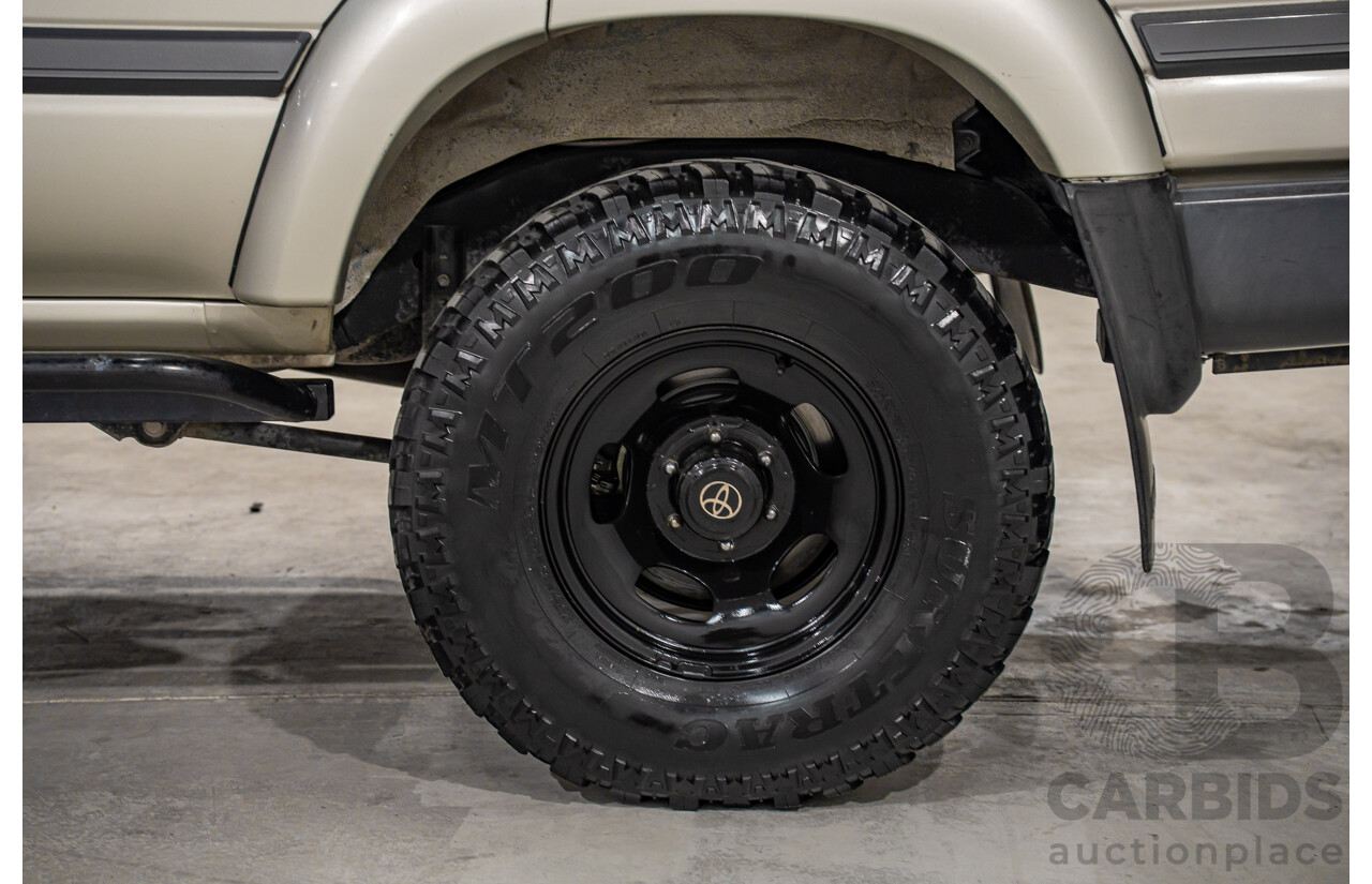 12/1995 Toyota Landcruiser GXL (4x4)  4d Wagon Golden Wheat Metallic Turbo V8 4.5L