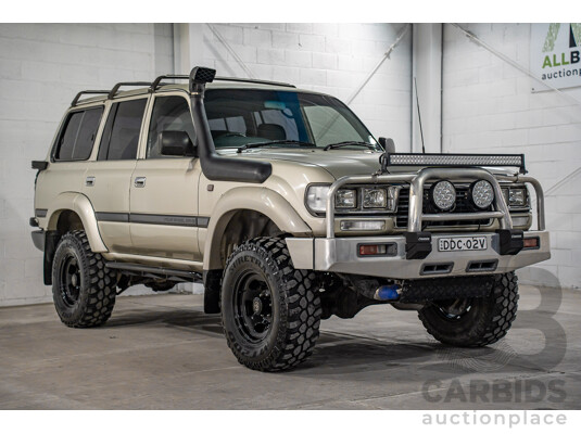 12/1995 Toyota Landcruiser GXL (4x4)  4d Wagon Golden Wheat Metallic Turbo V8 4.5L