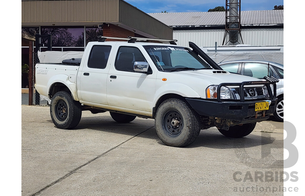 12/2011 Nissan Navara ST-R (4x4) D22 SERIES 5 Dual Cab P/Up White 2.5L