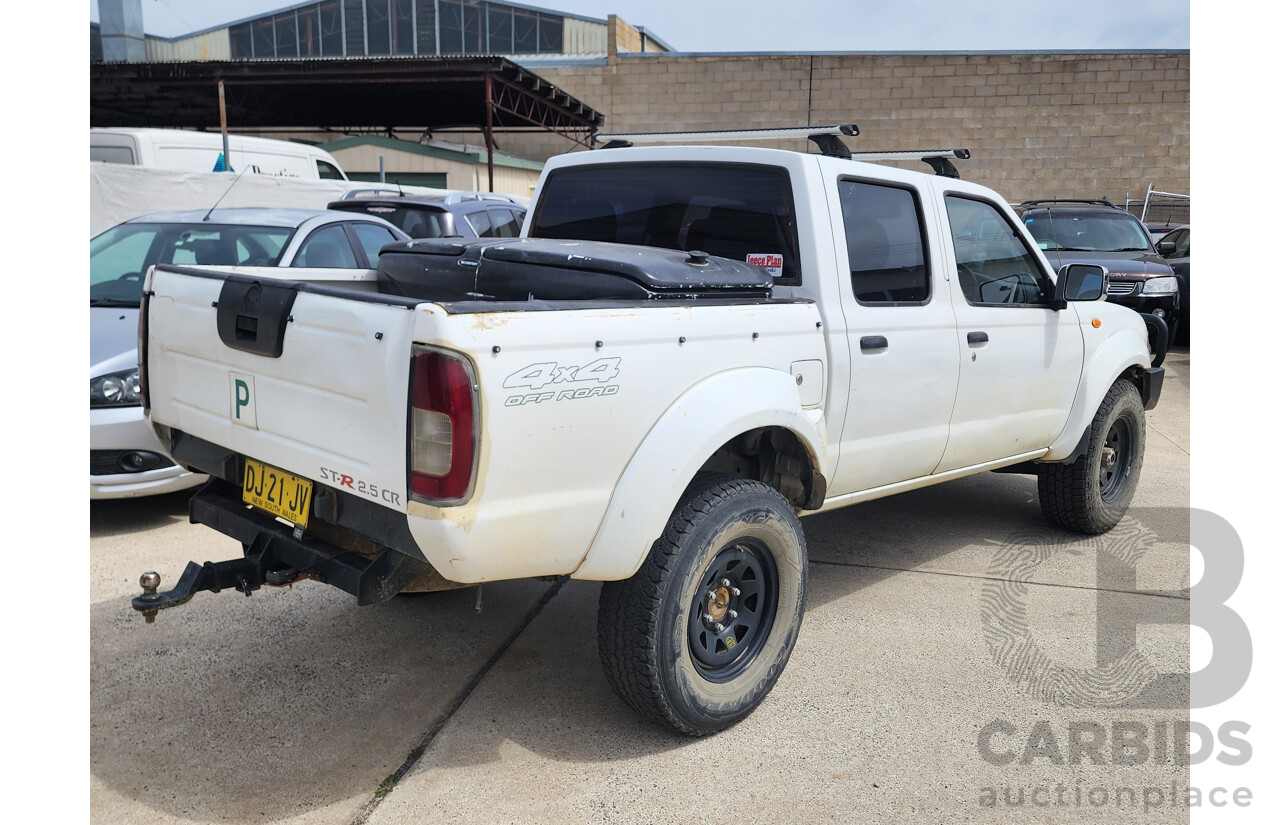 12/2011 Nissan Navara ST-R (4x4) D22 SERIES 5 Dual Cab P/Up White 2.5L
