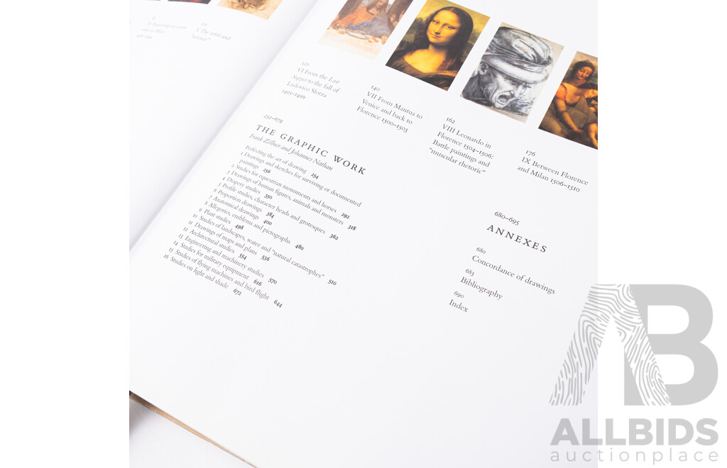 Frank Zollner (20th Century, German, 1956-), Leonardo Da Vinci 1452-1519) The Complete Paintings & Drawings, 2003 Edition Published by Taschen