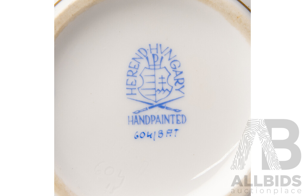 Collection Quality Porcelain Including Herend, Royal Doulton Jug And Duo, Two Antique Wedgwood Jasper Ware Pieces,