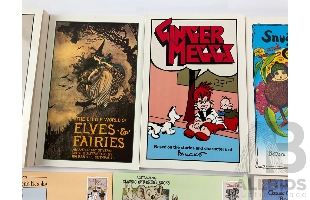 Australian 1985 Classic Children's Books First Day Covers, Mint Stamps, Book Marks, Bag and Books