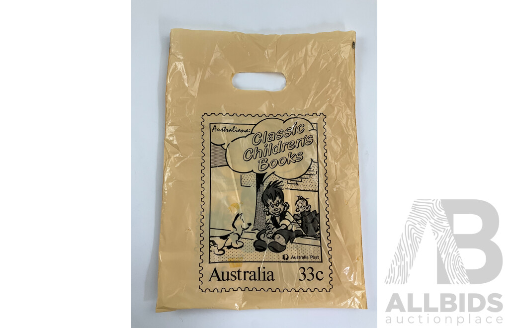 Australian 1985 Classic Children's Books First Day Covers, Mint Stamps, Book Marks, Bag and Books