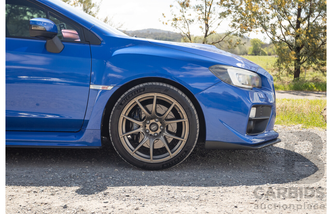 02/2015 Subaru WRX STi Premium (AWD) VA MY15 4d Sedan World Rally Blue Turbo 2.5L