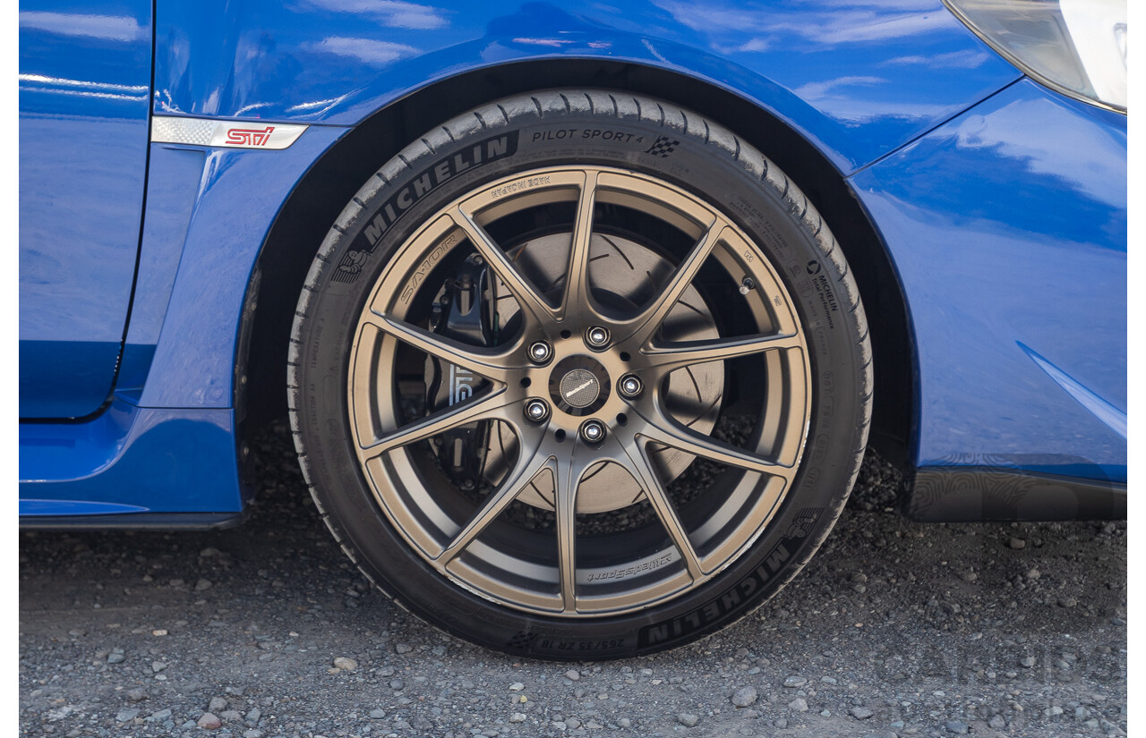 02/2015 Subaru WRX STi Premium (AWD) VA MY15 4d Sedan World Rally Blue Turbo 2.5L