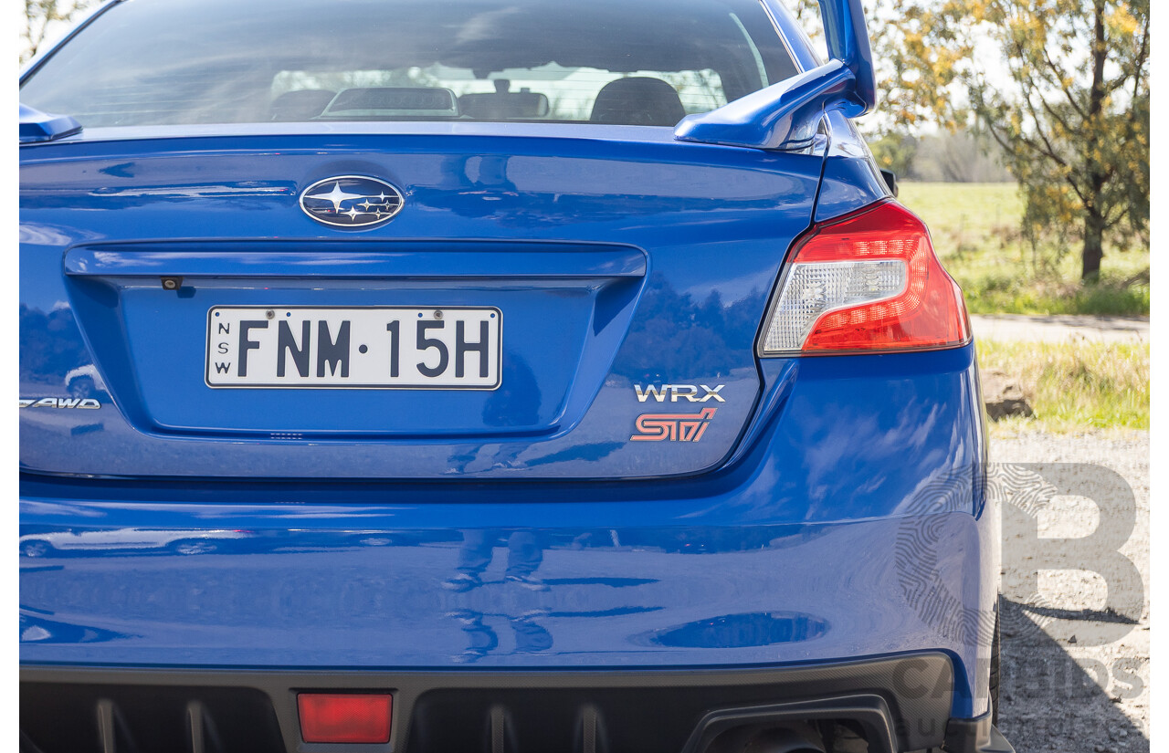 02/2015 Subaru WRX STi Premium (AWD) VA MY15 4d Sedan World Rally Blue Turbo 2.5L