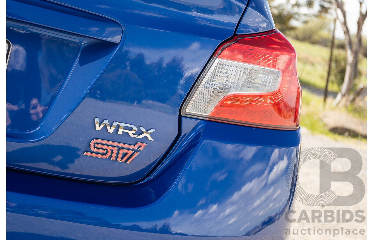 02/2015 Subaru WRX STi Premium (AWD) VA MY15 4d Sedan World Rally Blue Turbo 2.5L