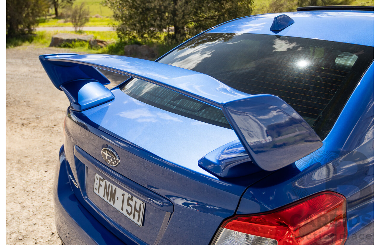 02/2015 Subaru WRX STi Premium (AWD) VA MY15 4d Sedan World Rally Blue Turbo 2.5L