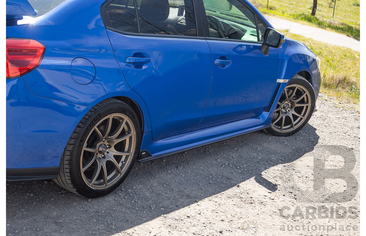 02/2015 Subaru WRX STi Premium (AWD) VA MY15 4d Sedan World Rally Blue Turbo 2.5L