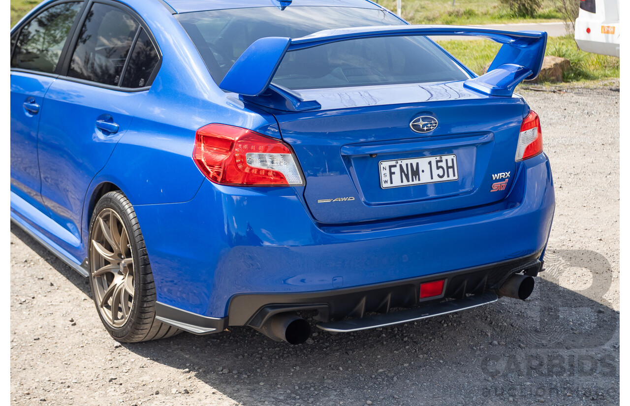 02/2015 Subaru WRX STi Premium (AWD) VA MY15 4d Sedan World Rally Blue Turbo 2.5L