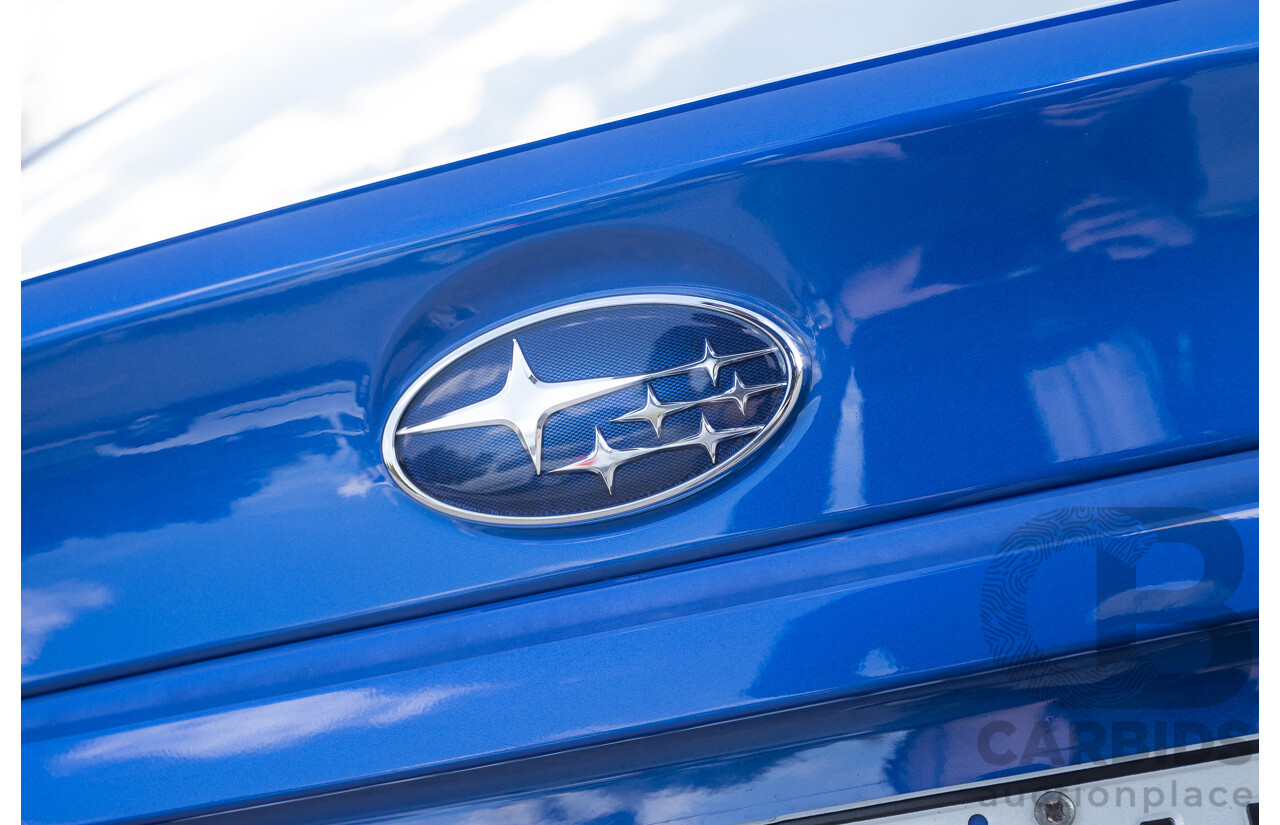02/2015 Subaru WRX STi Premium (AWD) VA MY15 4d Sedan World Rally Blue Turbo 2.5L