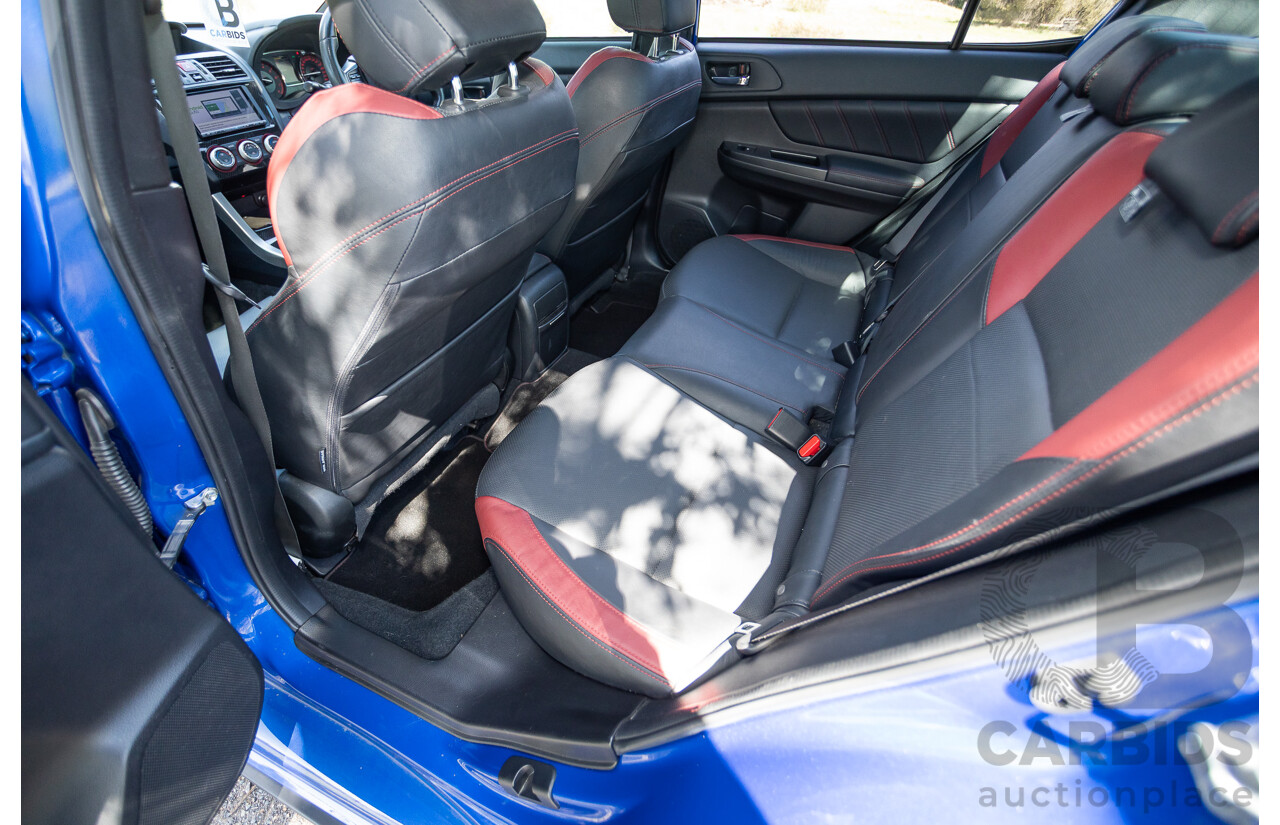 02/2015 Subaru WRX STi Premium (AWD) VA MY15 4d Sedan World Rally Blue Turbo 2.5L