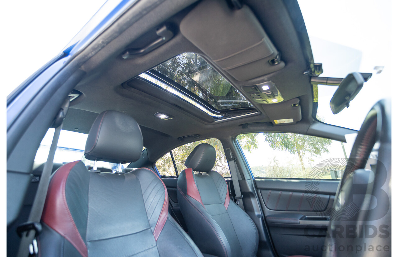 02/2015 Subaru WRX STi Premium (AWD) VA MY15 4d Sedan World Rally Blue Turbo 2.5L