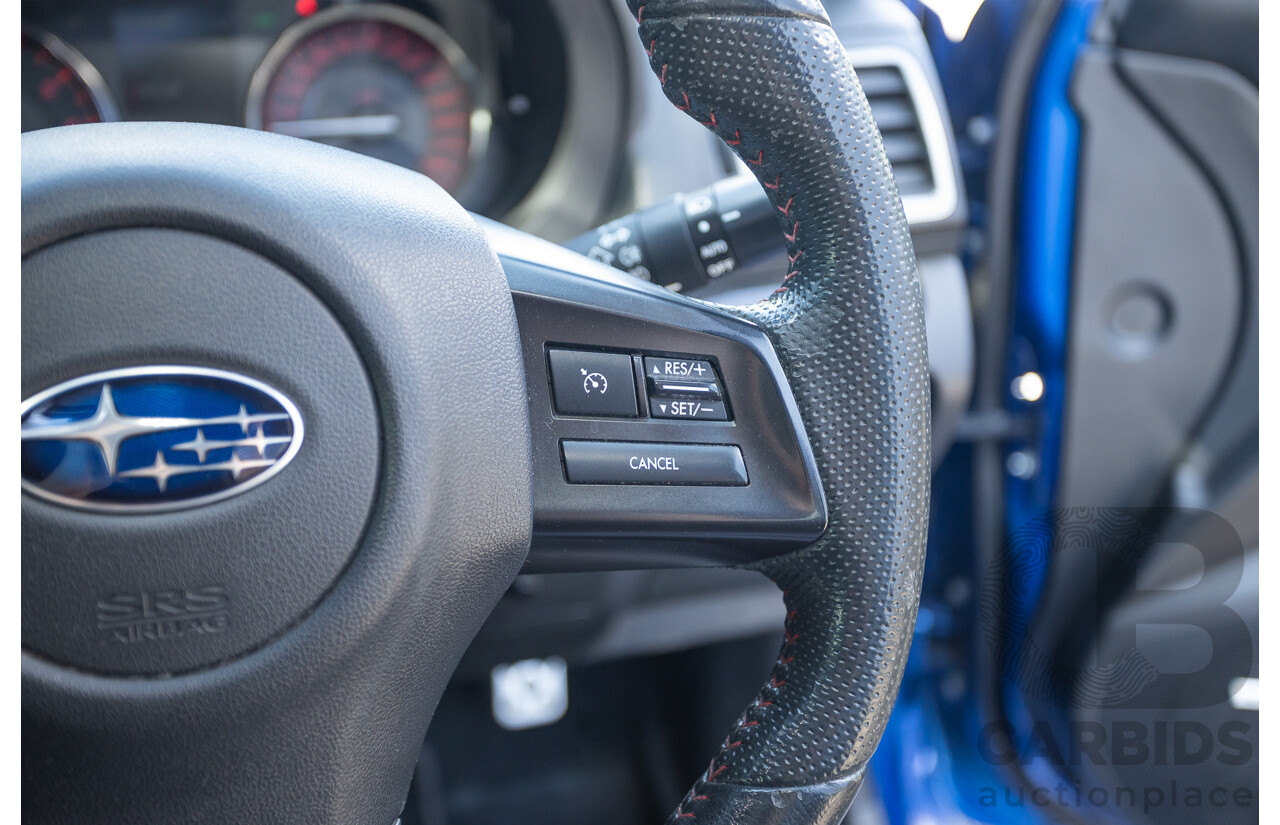 02/2015 Subaru WRX STi Premium (AWD) VA MY15 4d Sedan World Rally Blue Turbo 2.5L