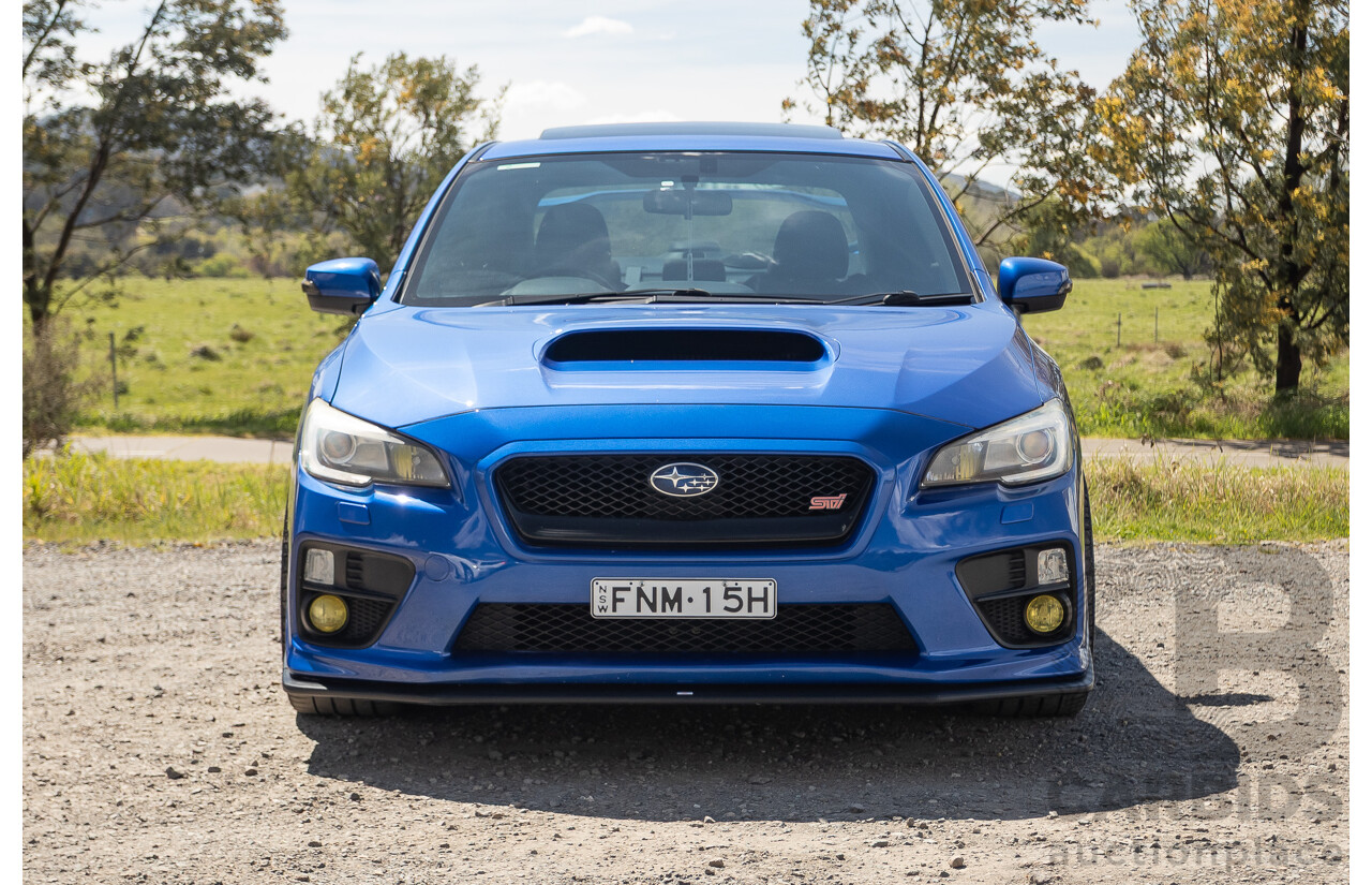 02/2015 Subaru WRX STi Premium (AWD) VA MY15 4d Sedan World Rally Blue Turbo 2.5L