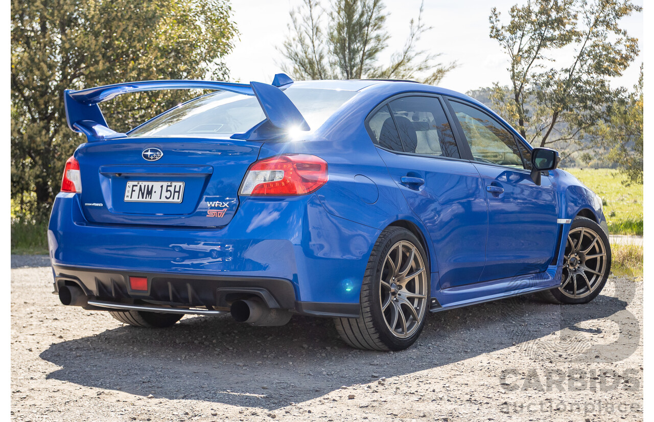 02/2015 Subaru WRX STi Premium (AWD) VA MY15 4d Sedan World Rally Blue Turbo 2.5L