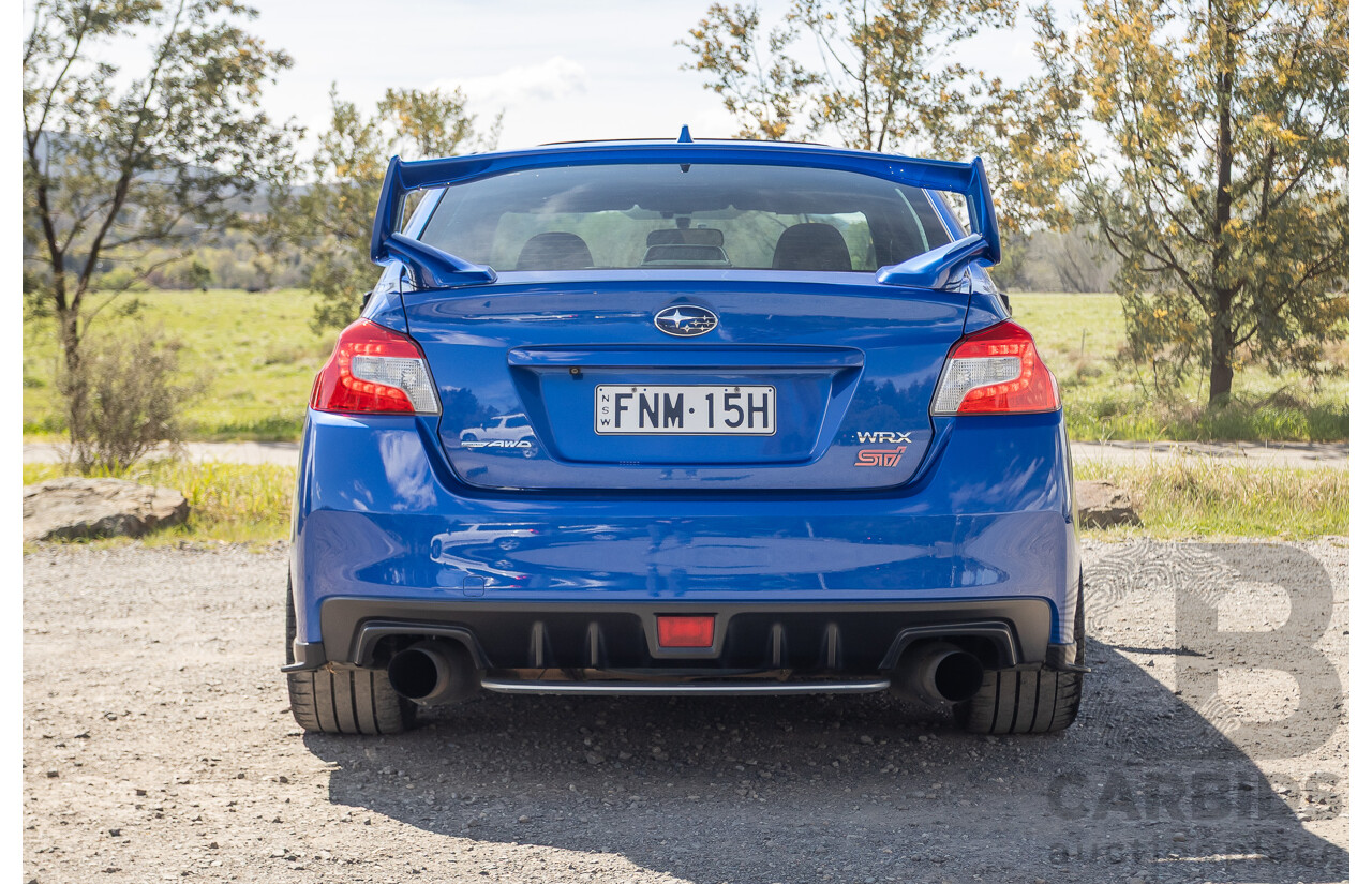 02/2015 Subaru WRX STi Premium (AWD) VA MY15 4d Sedan World Rally Blue Turbo 2.5L
