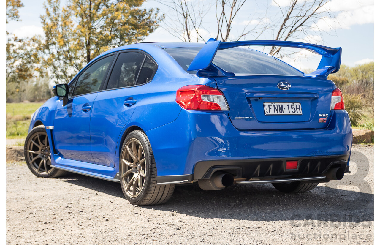 02/2015 Subaru WRX STi Premium (AWD) VA MY15 4d Sedan World Rally Blue Turbo 2.5L