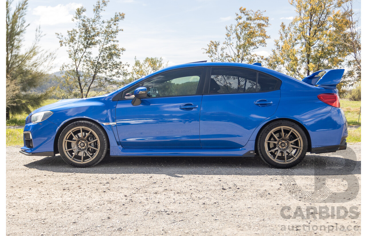 02/2015 Subaru WRX STi Premium (AWD) VA MY15 4d Sedan World Rally Blue Turbo 2.5L