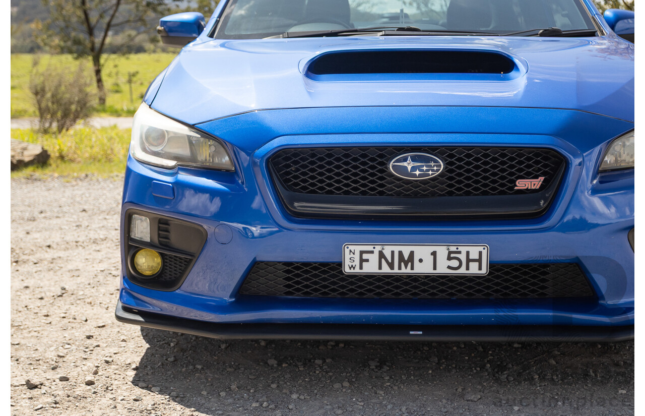 02/2015 Subaru WRX STi Premium (AWD) VA MY15 4d Sedan World Rally Blue Turbo 2.5L