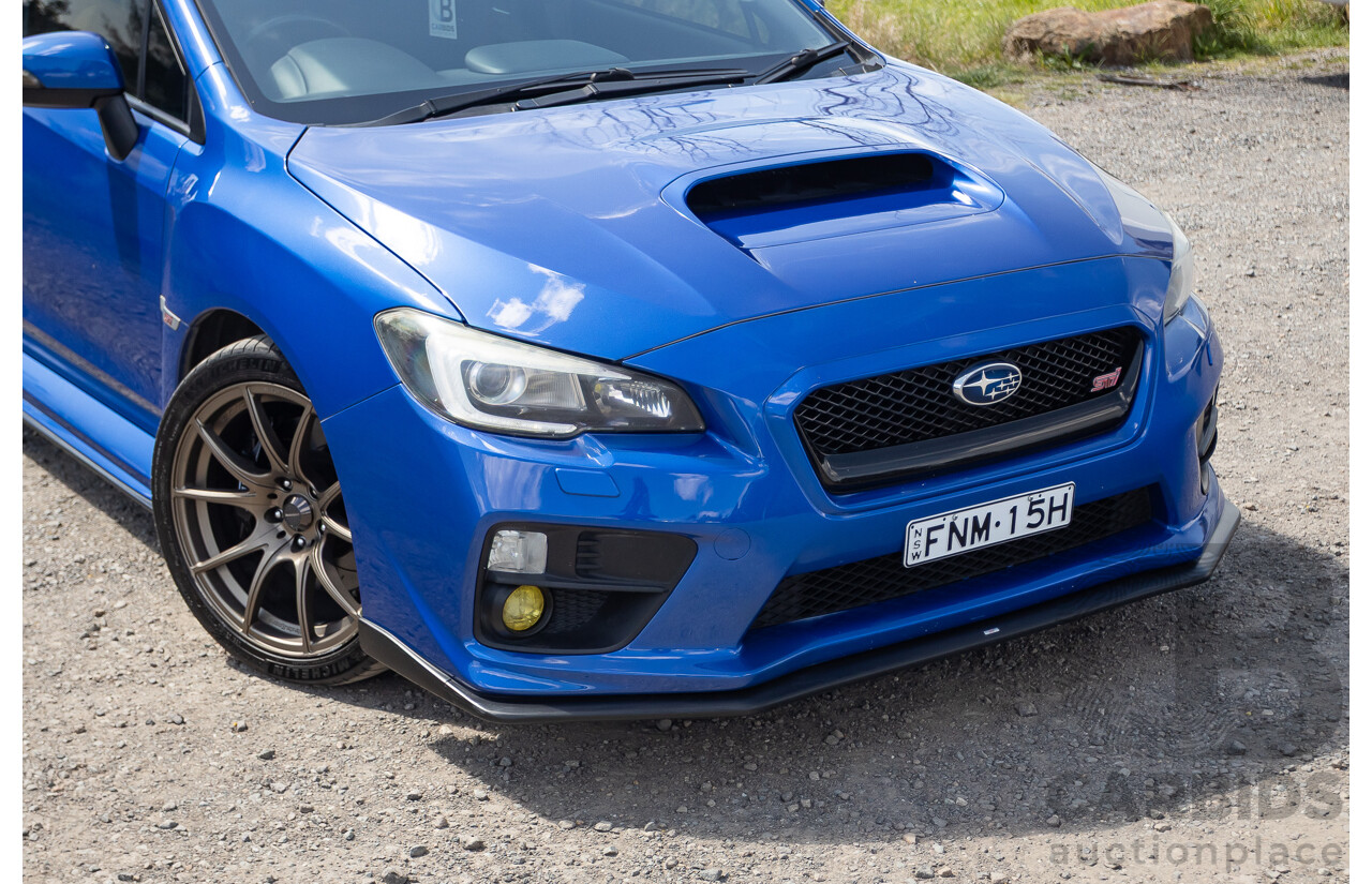 02/2015 Subaru WRX STi Premium (AWD) VA MY15 4d Sedan World Rally Blue Turbo 2.5L