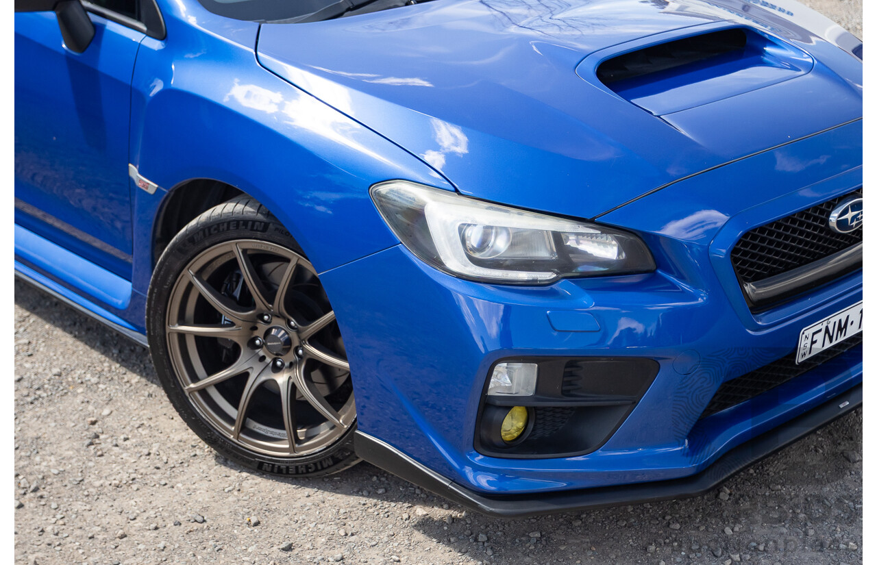 02/2015 Subaru WRX STi Premium (AWD) VA MY15 4d Sedan World Rally Blue Turbo 2.5L