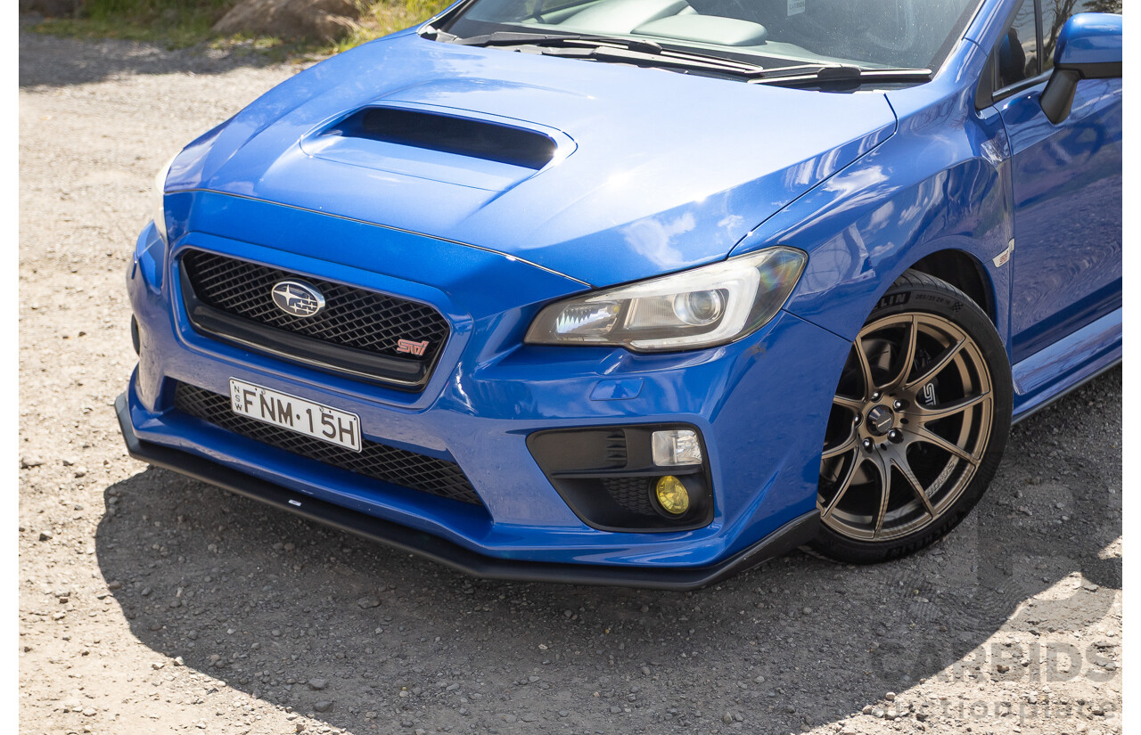 02/2015 Subaru WRX STi Premium (AWD) VA MY15 4d Sedan World Rally Blue Turbo 2.5L